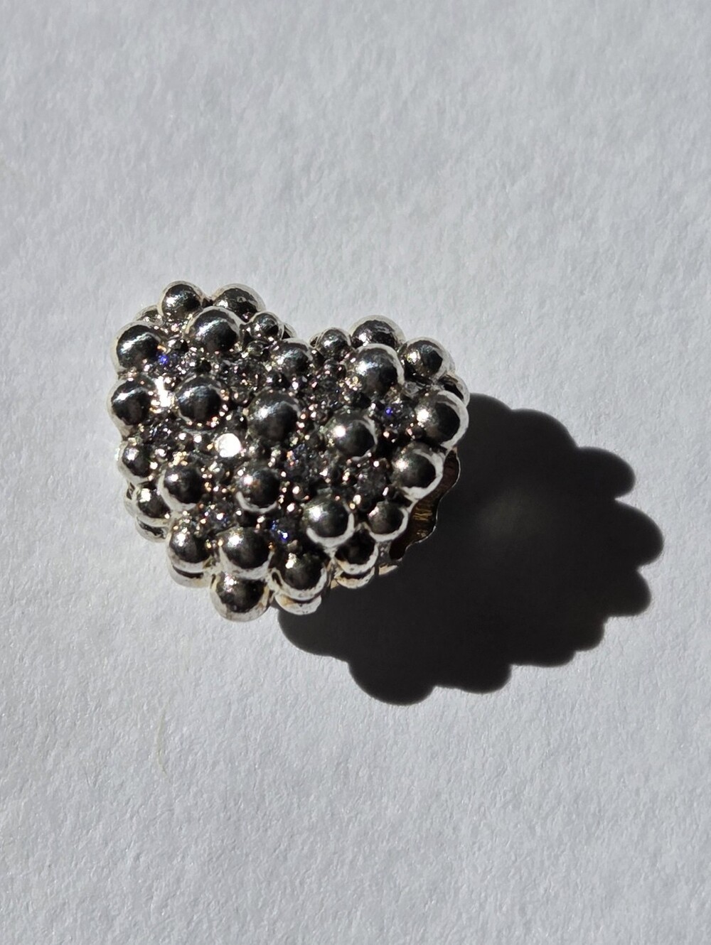 Pandora Sterling Silver Pave CZ Heart Charm